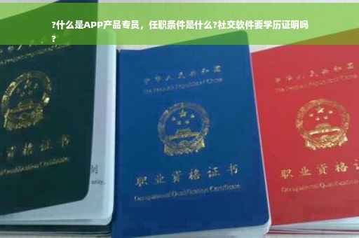 ?什么是APP产品专员，任职条件是什么?社交软件要学历证明吗
?