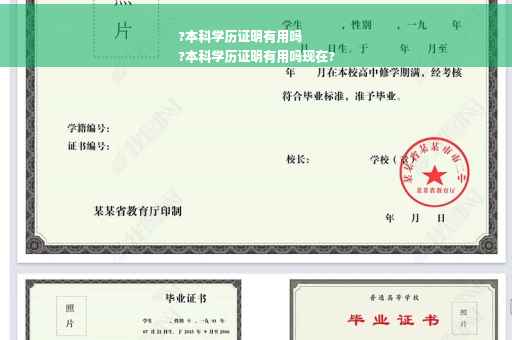 ?本科学历证明有用吗
?本科学历证明有用吗现在?