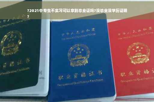 ?2021中专生不实习可以拿到毕业证吗?没毕业没学历证明
?