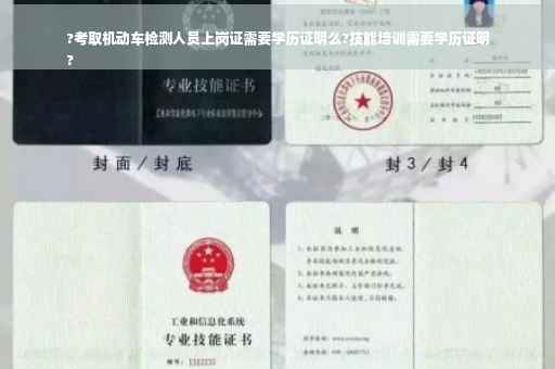 ?考取机动车检测人员上岗证需要学历证明么?技能培训需要学历证明
?