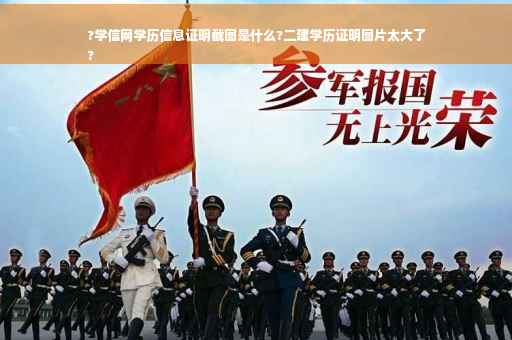 ?学信网学历信息证明截图是什么?二建学历证明图片太大了
?