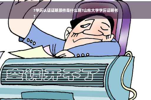 ?学历认证证明原件是什么啊?山东大学学历证明书
?