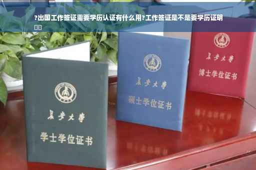 ?出国工作签证需要学历认证有什么用?工作签证是不是要学历证明
⚡️