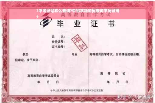 ?中考证号怎么查询?中招学籍如何查询学历证明
?