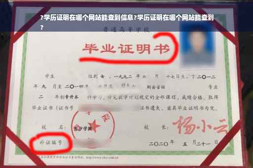 ?学历证明在哪个网站能查到信息?学历证明在哪个网站能查到
?