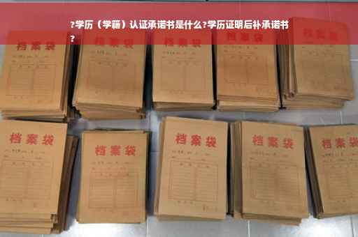 ?学历（学籍）认证承诺书是什么?学历证明后补承诺书
?