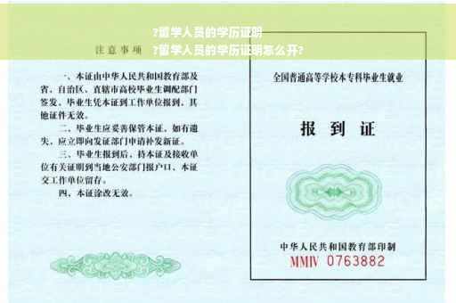 ?留学人员的学历证明
?留学人员的学历证明怎么开?