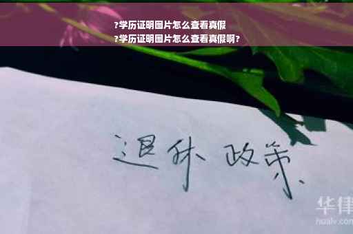 ?学历证明图片怎么查看真假
?学历证明图片怎么查看真假啊?