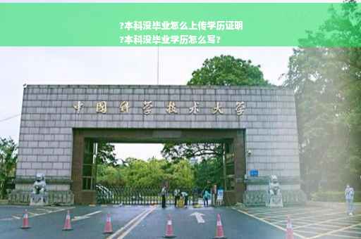 ?本科没毕业怎么上传学历证明
?本科没毕业学历怎么写?