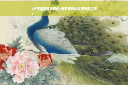 ?从医需要哪些证件?考医师资格需要学历证明
?