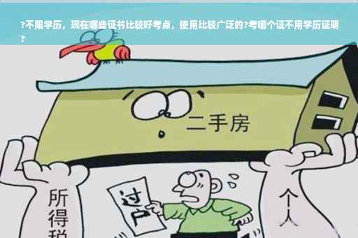 ?不限学历，现在哪些证书比较好考点，使用比较广泛的?考哪个证不用学历证明
?