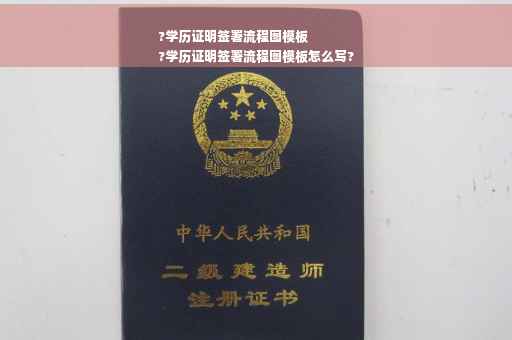 ?学历证明签署流程图模板
?学历证明签署流程图模板怎么写?