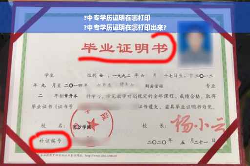 ?中专学历证明在哪打印
?中专学历证明在哪打印出来?