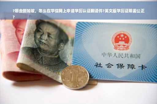 ?想去新加坡，怎么在学信网上申请学历认证翻译件?英文版学历证明需公正
?