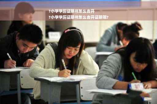 ?小学学历证明书怎么去开
?小学学历证明书怎么去开证明呢?