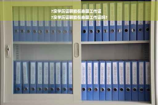 ?没学历证明能在泰国工作证
?没学历证明能在泰国工作证吗?