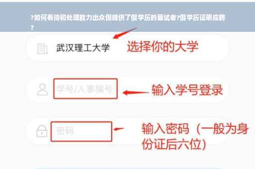 ?如何看待和处理能力出众但提供了假学历的面试者?假学历证明应聘
?