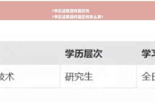 ?学历证明原件复印件
?学历证明原件复印件怎么弄?