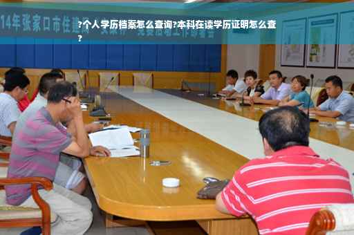 ?个人学历档案怎么查询?本科在读学历证明怎么查
?