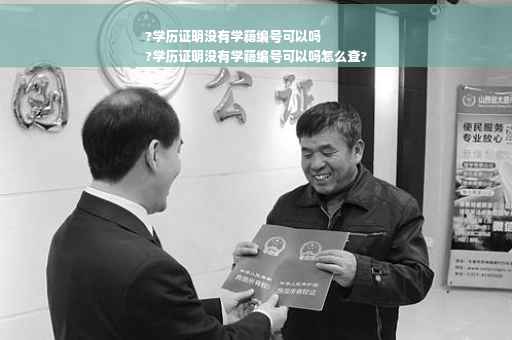 ?学历证明没有学籍编号可以吗
?学历证明没有学籍编号可以吗怎么查?