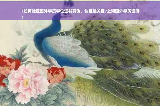 ?如何验证国外学历学位证书真伪，认证是关键?上海国外学历证明
?