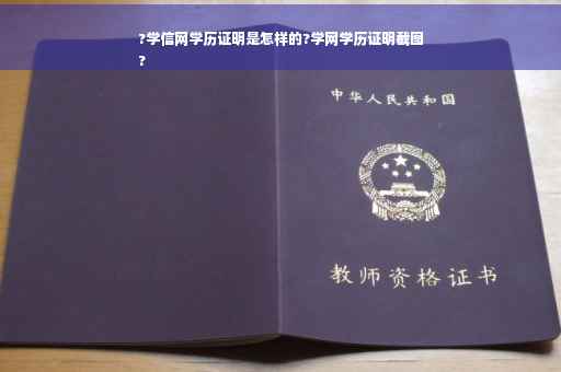 ?学信网学历证明是怎样的?学网学历证明截图
?