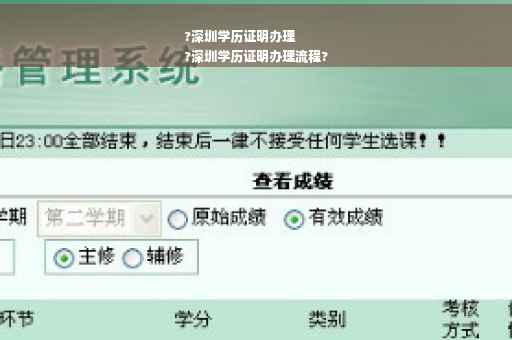 ?深圳学历证明办理
?深圳学历证明办理流程?