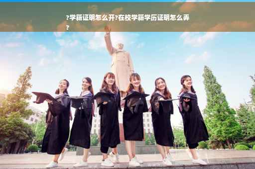 ?学籍证明怎么开?在校学籍学历证明怎么弄
?