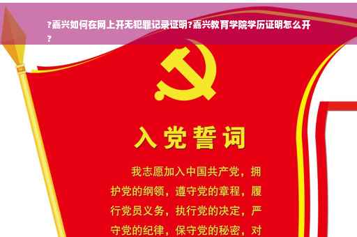 ?嘉兴如何在网上开无犯罪记录证明?嘉兴教育学院学历证明怎么开
?