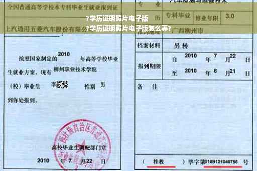 ?学历证明照片电子版
?学历证明照片电子版怎么弄?