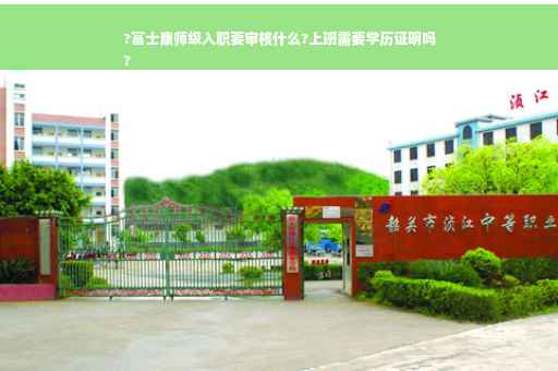 ?富士康师级入职要审核什么?上班需要学历证明吗
?