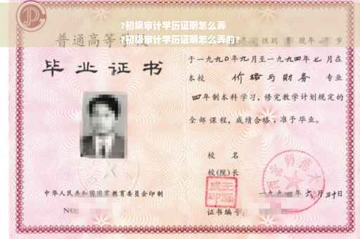 ?初级审计学历证明怎么弄
?初级审计学历证明怎么弄的?