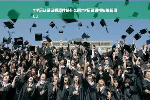 ?学历认证证明原件是什么啊?学历证明模板编辑图
⚡️