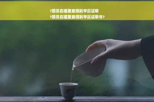 ?团员在哪里查得到学历证明
?团员在哪里查得到学历证明书?