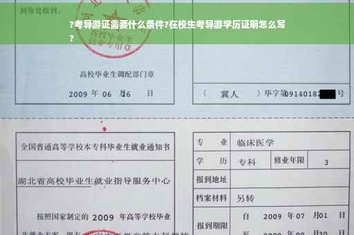 ?考导游证需要什么条件?在校生考导游学历证明怎么写
?