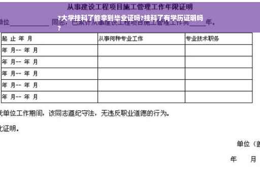 ?大学挂科了能拿到毕业证吗?挂科了有学历证明吗
?