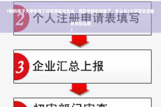 ?我的孩子大学毕业了没有拿到毕业证，现在学籍也没有了，怎么办?大学没毕业最终学历证明
?