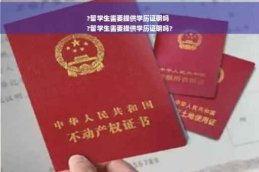 ?留学生需要提供学历证明吗
?留学生需要提供学历证明吗?