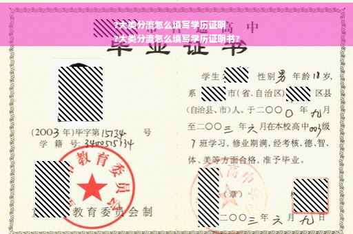 ?大类分流怎么填写学历证明
?大类分流怎么填写学历证明书?