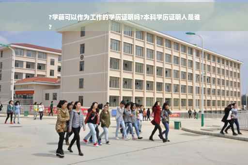 ?学籍可以作为工作的学历证明吗?本科学历证明人是谁
?