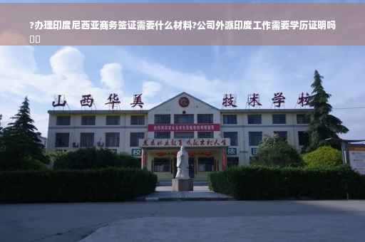 ?办理印度尼西亚商务签证需要什么材料?公司外派印度工作需要学历证明吗
⚡️