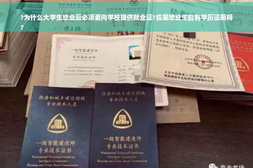 ?为什么大学生毕业后必须要向学校提供就业证?应届毕业生能有学历证明吗
?