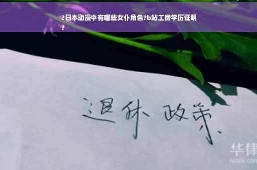?日本动漫中有哪些女仆角色?b站工房学历证明
?