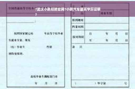 ?武汉小鹏招聘官网?小鹏汽车最高学历证明
?