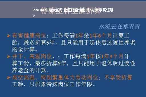 ?2004年电大的毕业证能查询到吗?电大学历证明
?