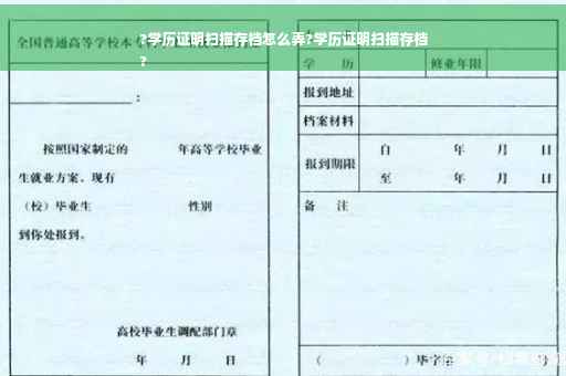 ?学历证明扫描存档怎么弄?学历证明扫描存档
?