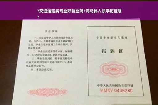 ?交通运输类专业好就业吗?海马体入职学历证明
?