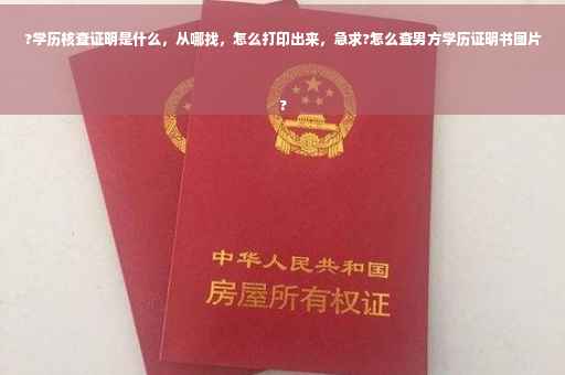 ?学历核查证明是什么，从哪找，怎么打印出来，急求?怎么查男方学历证明书图片
?