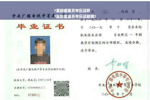 ?要到哪里开学历证明
?要到哪里开学历证明呢?