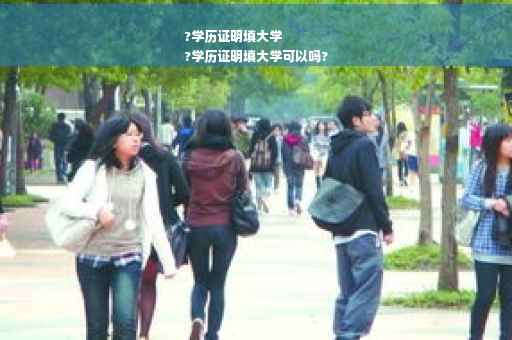 ?学历证明填大学
?学历证明填大学可以吗?